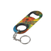 Porte-clé Décapsuleur Ouverture de bouteille en acier inoxydable (angle arrière)