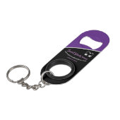 Porte-clé Décapsuleur Ouverture de bouteille en acier inoxydable (Devant Angle)