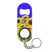Porte-clé Décapsuleur Ouverture de bouteille Porte - clé de tournesol (Dos)