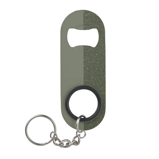Porte-clé Décapsuleur Ouverture de bouteille verte Moss avec finition fr (Devant)