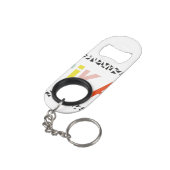 Porte-clé Décapsuleur Ouverture de la bouteille Porte - clé Fika Colours (angle arrière)