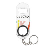 Porte-clé Décapsuleur Ouverture de la bouteille Porte - clé Fika Colours (Dos)