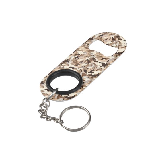 Porte-clé Décapsuleur Ouverture d'une bouteille de Camo militaire (angle arrière)