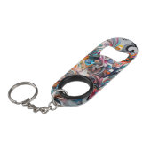 Porte-clé Décapsuleur Ouverture florale (Devant Angle)