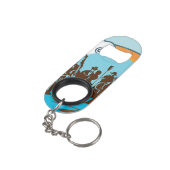 Porte-clé Décapsuleur Ouverture Mini Bouteille Bande Avec Porte - clé (angle arrière)