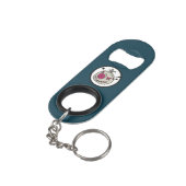 Porte-clé Décapsuleur Ouverture Mini bouteille Voodoo Token avec Porte - (angle arrière)