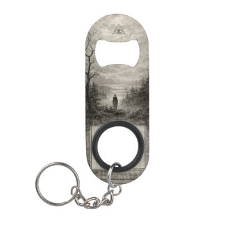 Porte-clé Décapsuleur Ouvre-bouteille de la forêt lié à témoin