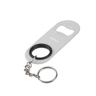 Porte-clé Décapsuleur Ouvre-bouteille élégant simple avec texte personna