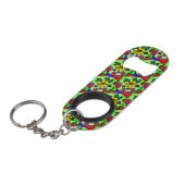 Porte-clé Décapsuleur ouvre-bouteille porte - clé de fleurs (Devant Angle)
