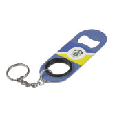 Porte-clé Décapsuleur Ouvre-bouteille porte-clés du drapeau de Winnipeg, (Devant Angle)