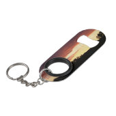 Porte-clé Décapsuleur Ouvreur de bouteille de coucher du soleil (Devant Angle)