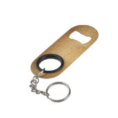 Porte-clé Décapsuleur Paillettes dorées (angle arrière)