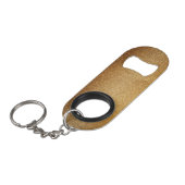 Porte-clé Décapsuleur Paillettes dorées (Devant Angle)