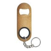 Porte-clé Décapsuleur Paillettes dorées (Dos)