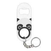 Porte-clé Décapsuleur Panda Face Ours noir et blanc (Dos)