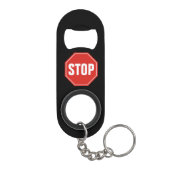 Porte-clé Décapsuleur Panneau STOP (Dos)