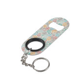 Porte-clé Décapsuleur Papier fripé par fantaisie de broderie (angle arrière)