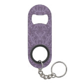 Porte-clé Décapsuleur Papier peint floral pourpre 2 (Dos)