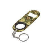 Porte-clé Décapsuleur Papier peint Tulipe et Lys vert de William Morris (angle arrière)