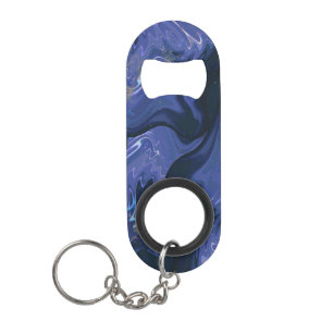 Porte-clé Décapsuleur Parties scintillant bleue Galaxy Swirl Abstrait Mo