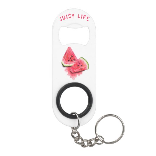 Porte-clé Décapsuleur Pâtes de pastèque rousses doux et juteuses - Fraîc (Dos)