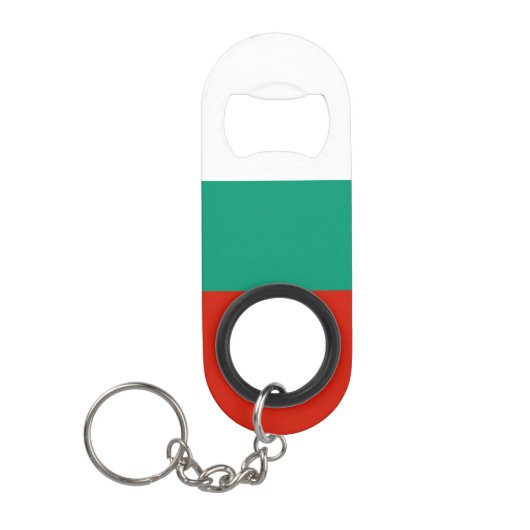 Porte-clé Décapsuleur pavillon de la Bulgarie (Devant)