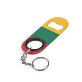 Porte-clé Décapsuleur pavillon lituanien (angle arrière)
