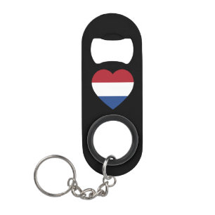 Porte-clé Décapsuleur Pays-Bas Heartflag sur le bocal