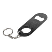 Porte-clé Décapsuleur Peau de serpent noire (Devant Angle)