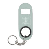 Porte-clé Décapsuleur Personalized Bridesmaid's Monogram and Name (Devant)