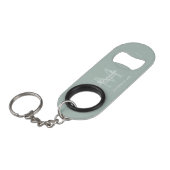 Porte-clé Décapsuleur Personalized Bridesmaid's Monogram and Name (Devant Angle)