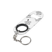 Porte-clé Décapsuleur Personalized Company Branded Minimalist Keychain (angle arrière)