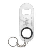Porte-clé Décapsuleur Personalized Groomsman's Monogram and Name (Devant)