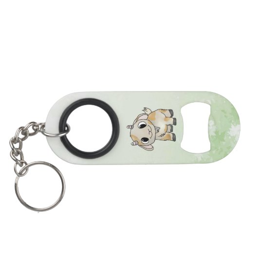 Porte-clé Décapsuleur petite chèvre (Dos Horizontal)