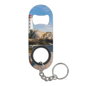 Porte-clé Décapsuleur Phare de Peggys Point Canada atlantique (Dos)