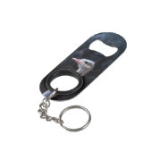 Porte-clé Décapsuleur Photographie d'autruche (angle arrière)