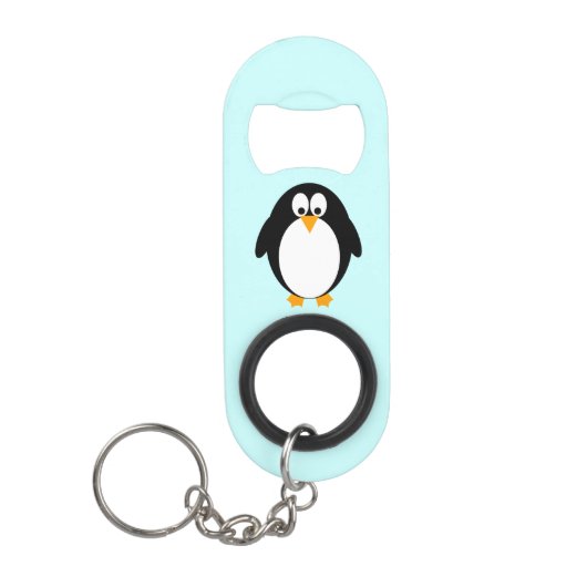 Porte-clé Décapsuleur Pingouin mignon (Devant)