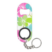 Porte-clé Décapsuleur PixDezines hibiscus rétro (Dos)