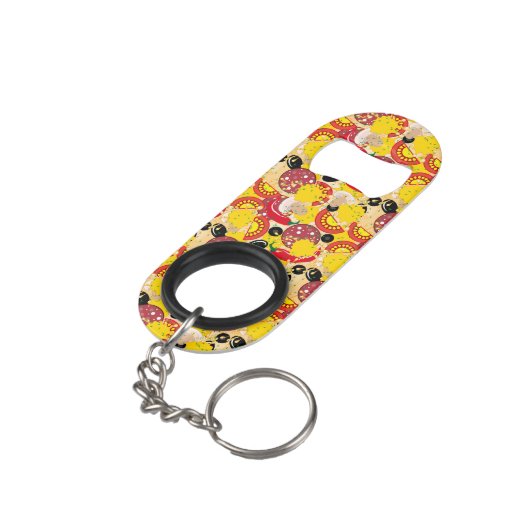 Porte-clé Décapsuleur Pizza (angle arrière)