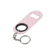 Porte-clé Décapsuleur Plaid rose-clair (angle arrière)
