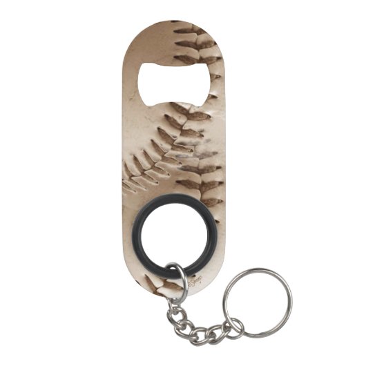 Porte-clé Décapsuleur Points De Baseball (Dos)