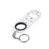 Porte-clé Décapsuleur pois peint à la main (angle arrière)