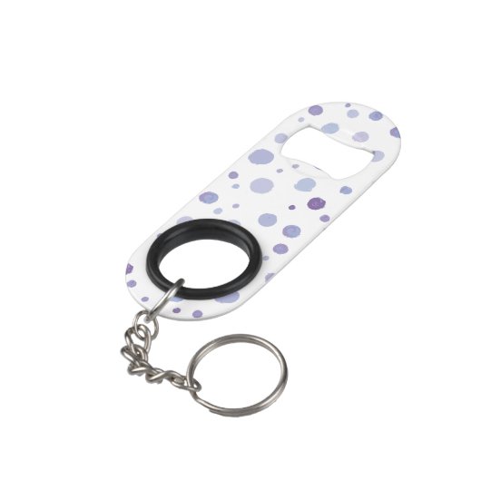 Porte-clé Décapsuleur pois peint à la main (angle arrière)