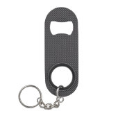 Porte-clé Décapsuleur Polymère noir et gris de fibre de carbone (Devant)
