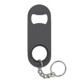 Porte-clé Décapsuleur Polymère noir et gris de fibre de carbone (Dos)