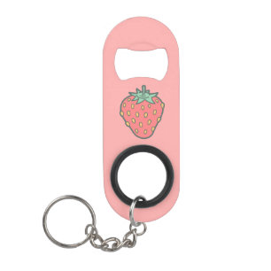Porte-clé Décapsuleur Porte - clé d'icône de fraise