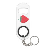 Porte-clé Décapsuleur Porte - clé mignon aux grandes fraises (Dos)