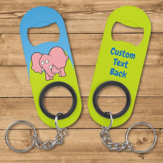 Porte-clé Décapsuleur Porte-clés ouvre-bouteille en forme d'éléphant ros