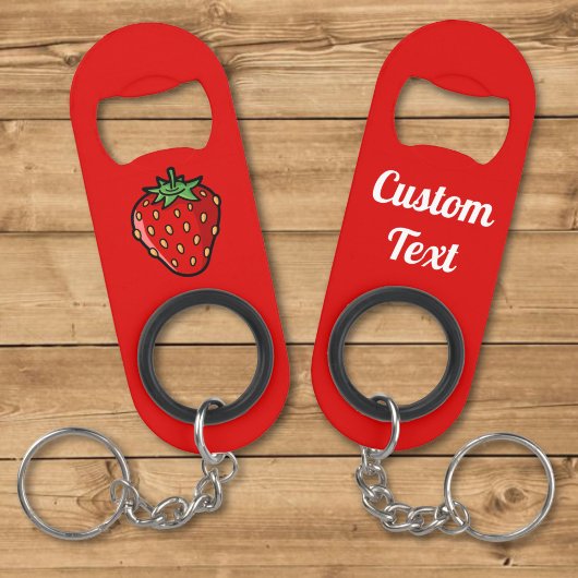 Porte-clé Décapsuleur Porte-clés ouvre-bouteille icône fraise