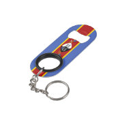 Porte-clé Décapsuleur Pride nationale Eswatini Patriotique (angle arrière)